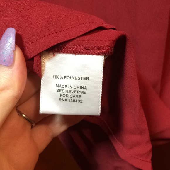 ModCloth Sleeveless Red Top with Bib Ruffle Detail - Picture 7 of 8